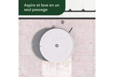 Robot Aspirateur Laveur IROBOT Roomba Combo Essential Y011240 blanc