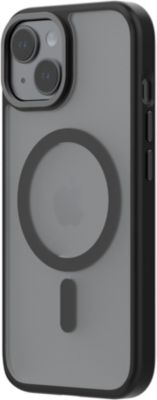 Coque bumper QDOS iPhone 15 MagSafe Hybrid soft SNAP noir