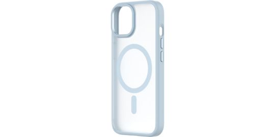 Coque bumper QDOS Iphone 15 Hybrid soft SNAP MagSafe blleu
