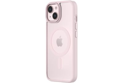 Coque bumper QDOS Iphone 15 Hybrid soft SNAP MagSafe Rose