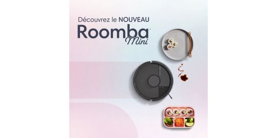 Robot Aspirateur Laveur IROBOT Roomba Mini Noir F155040