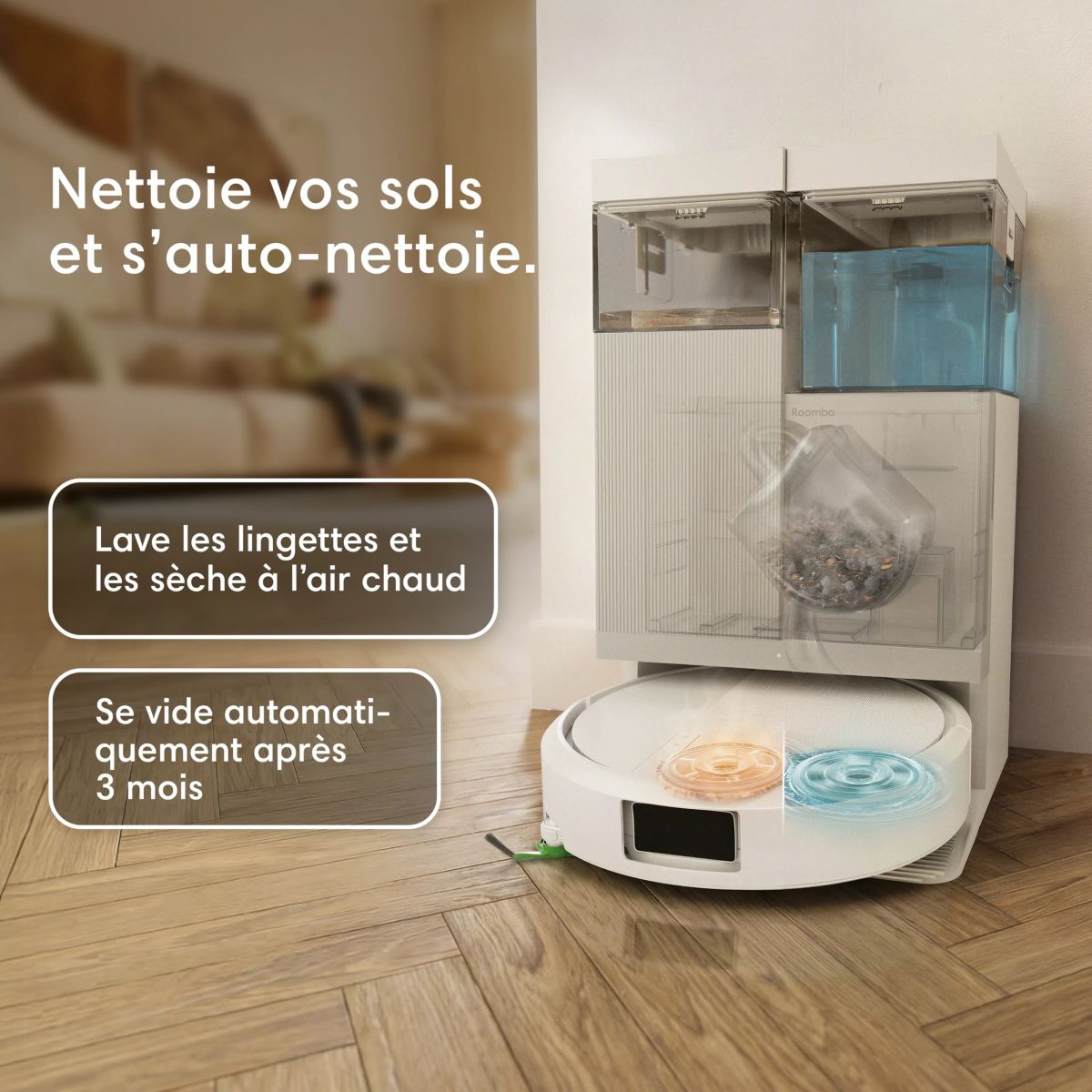 iRobot Roomba Plus 415 Combo + AutoWash Dock G285040 — vue 3