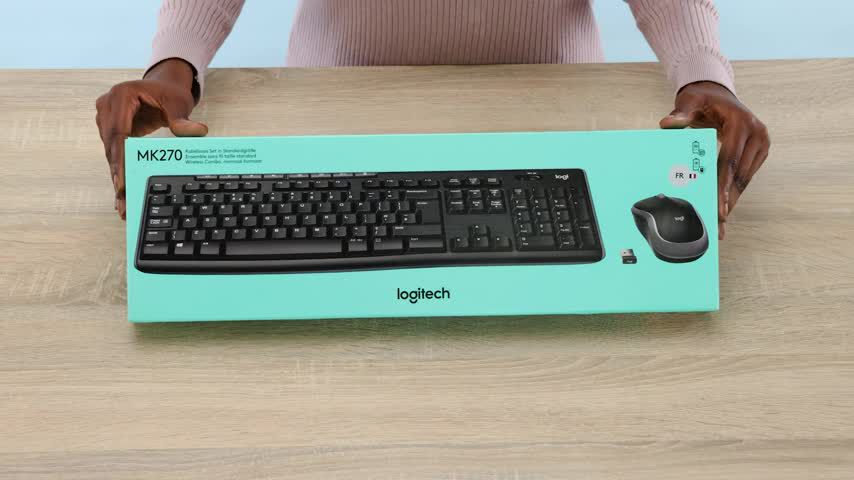 Logitech Wireless Desktop MK270 (QWERTY) - Pack clavier souris