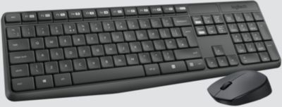 Logitech MK295 Silent ensemble souris et clavier sans fil avec technologie  SilentTouch, pavé numérique taille standard, réactivité instantanée, 90% de