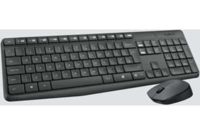 Clavier + Souris LOGITECH MK235 sans fil silencieux