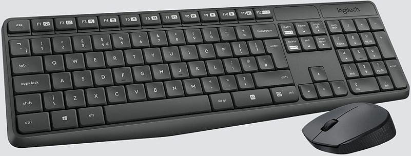 Logitech MK295 Silent - ensemble clavier Azerty et souris sans fil -  graphite Pas Cher