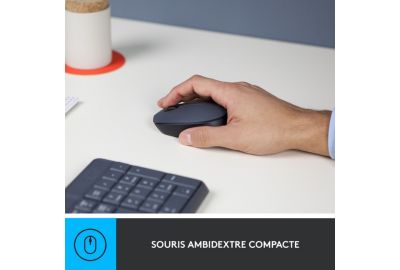 Clavier + Souris LOGITECH MK235 sans fil silencieux