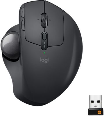 Souris sans fil à boule de commande, souris ergonomique