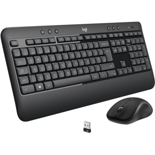 Ensemble clavier et souris sans fil 2,4 GHz pour portable PC Mac avec  récepteur USB