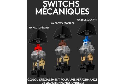 Clavier LOGITECH G512 CARBON GX BLUE