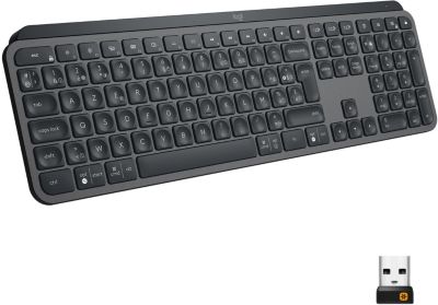 Ensemble clavier sans fil azerty logitech mx keys s noir + souris sans fil  mx master 3s noir LOGITECH Pas Cher 