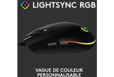 Souris Gamer Filaire LOGITECH G203 LIGHTSYNC GAMING MOUSE noire