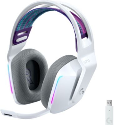 Casque gamer LOGITECH G733 Lightspeed White