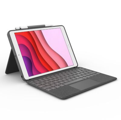 Coque iPad 9 2021, iPad 8 2020 et iPad 7 2019 Antichoc Multicouche, Poignée  Support et Bandoulière - Noir