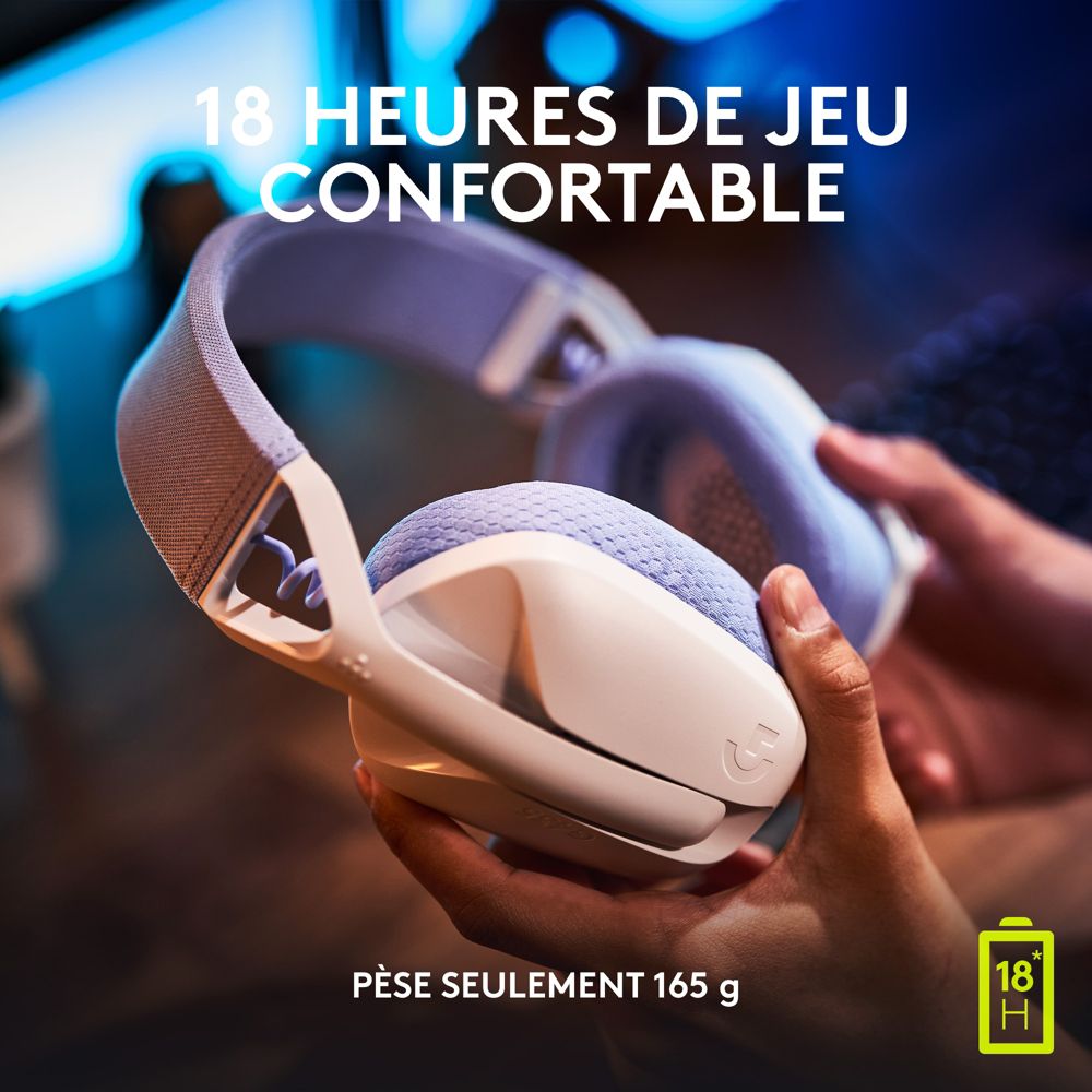 Logitech G435 blanc-gris/lilas au meilleur prix sur