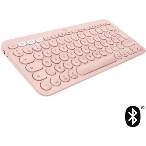 Logitech clavier sans fil K380, azerty, rose sur
