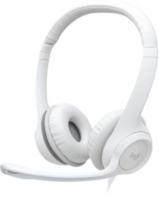 Micro-casque LOGITECH H390 avec Microphone Antibruit - Blanc