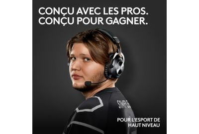 Logitech G PRO X 2 LIGHTSPEED Casque audio bluetooth, micro-casque  détachable, enceinte graphène 50 mm