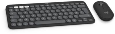 Clavier + Souris LOGITECH Pebble 2 pour Mac M350s+K380s Graphite