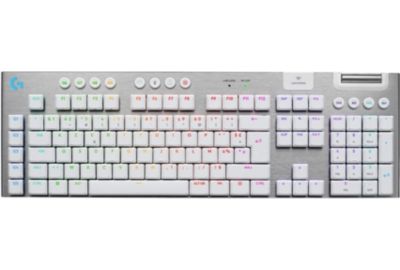 Clavier gamer sans fil LOGITECH G915 X Lightspeed Tactile Blanc