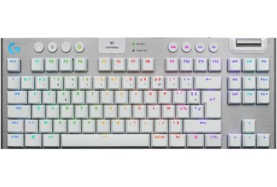Clavier gamer sans fil LOGITECH G915 X Lightspeed TKL Tactile Blanc