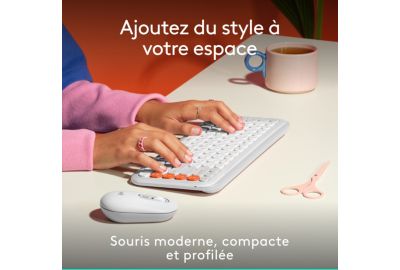 Souris sans fil LOGITECH POP Mouse Blanche