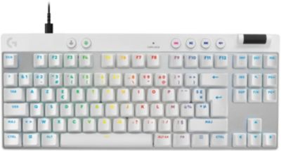 Clavier gamer LOGITECH G Pro X TKL Rapid Blanc