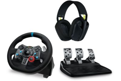 Volant + Pédalier LOGITECH Volant G29 + Casque G435 Noir