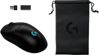 Souris Gamer Sans Fil LOGITECH Souris Gamer Sans Fil LOGITECH Pro 2 Lightspeed noir + Pochette + Dongle 8K Hz