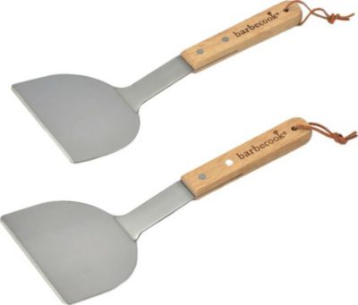Ustensile barbecue BARBECOOK Set de 2 spatules pour plancha - Inox et
