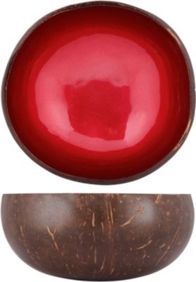 Bol NOYA coco peinture rouge metallique