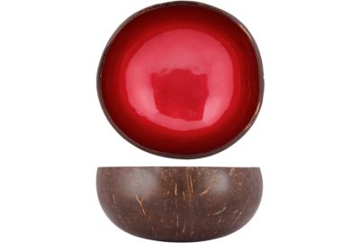 Bol NOYA coco peinture rouge metallique