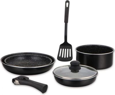 Batterie de cuisine HERZBERG HG8090-7-BK