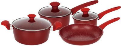 Batterie de cuisine HERZBERG HG04715-RED