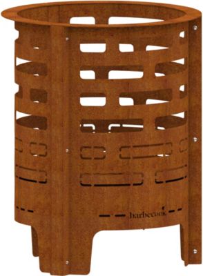 Brasero BARBECOOK Jules avec cendrier en acier corten BC-W