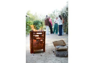 Brasero BARBECOOK Jules avec cendrier en acier corten BC-W
