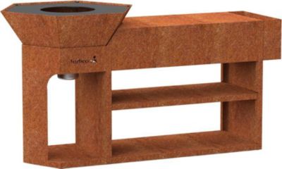 Brasero BARBECOOK Brasero Nestor Island - Acier corten