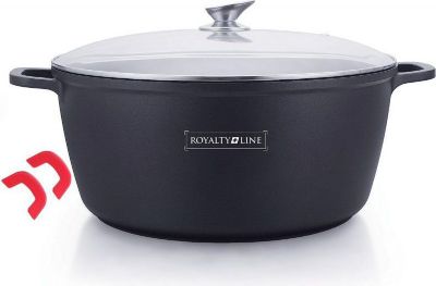 Casserole ROYALTY LINE Faitout en fonte 40 cm Noir Royalty Line