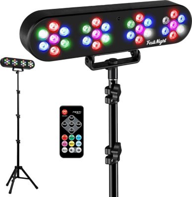 Jeu de lumières NONAME TEOS 4 PAR à LED, support trépied