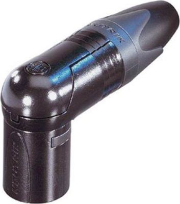  NEUTRIK Connecteur XLR 3P mâle coudé noir NEUTRIK Connecteur XLR 3P mâle coudé noir