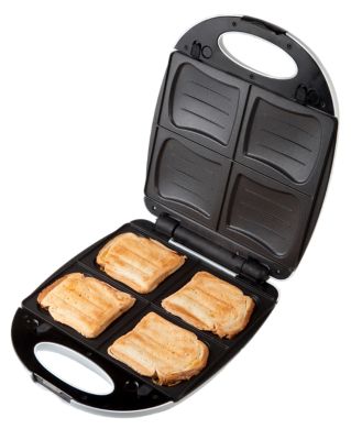 Appareil à sandwichs, pour croque-monsieur et gaufres, - 2 emplacements -  750W