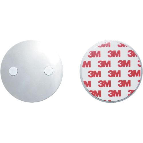 Plaquettes 3M Support magnétique pour détecteur de fumée Autocollant Support magnétique pour Une Fixation Facile sans perçage ni vis Ø 70 mm plaquette adhésive pour Ddtecteur de CO Paquet de 5 