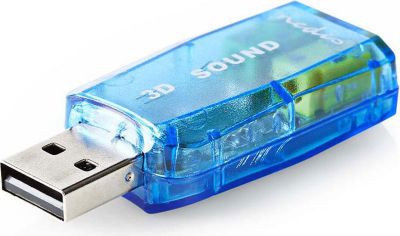 Carte Son Externe NEDIS Nedis Carte Son 5.1 3D USB Carte Son Externe NEDIS Nedis Carte Son 5.1 3D USB