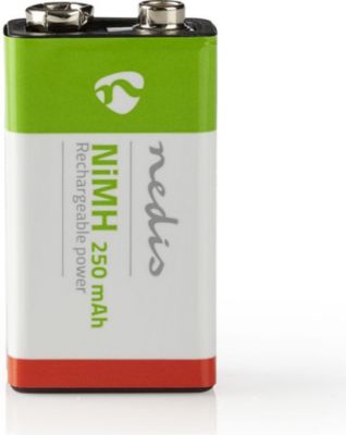 Pile rechargeable NEDIS Ni-MH-E 8.4V 250mAh 6LR61 Préchargée