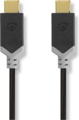 Câble USB NEDIS USB-C Mâle vers USB-C Mâle 60W 5 Gbps 2m