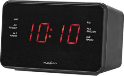 Radio réveil NEDIS avec Projection Heure et Fonction Snooze