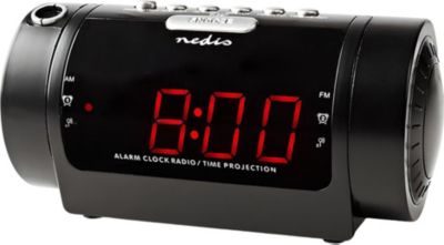 Radio réveil NEDIS avec Projection Heure et Fonction Snooze