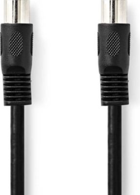 Câble DIN 5 broches NEDIS Câble midi din 5 mâle mâle 3m - PVC noir