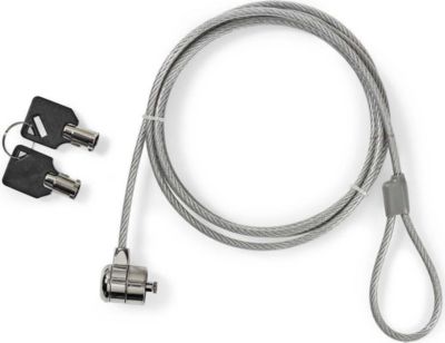 Support ordinateur portable NEDIS pour PC Verrouillage à Clé 1,8m Fiable
