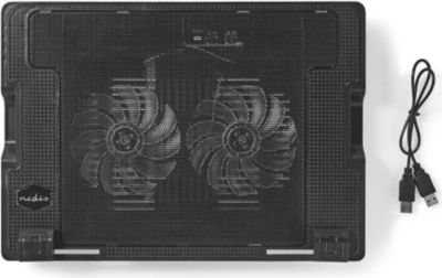 Support ordinateur portable NEDIS PC 18" 2 Ventilateurs LED Puissant